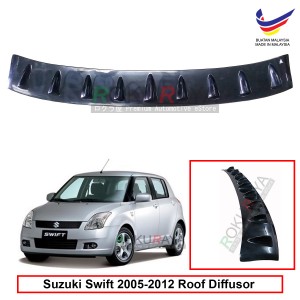 Suzuki Swift (2nd Gen) 2005-2012 Vortex Generator Shark Fin Aerodynamic Rear Top Roof Diffuser Diffusor